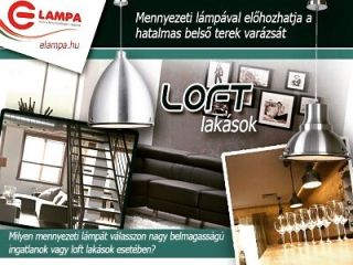 Elampa #loft #trendy #lakás #lámpa
